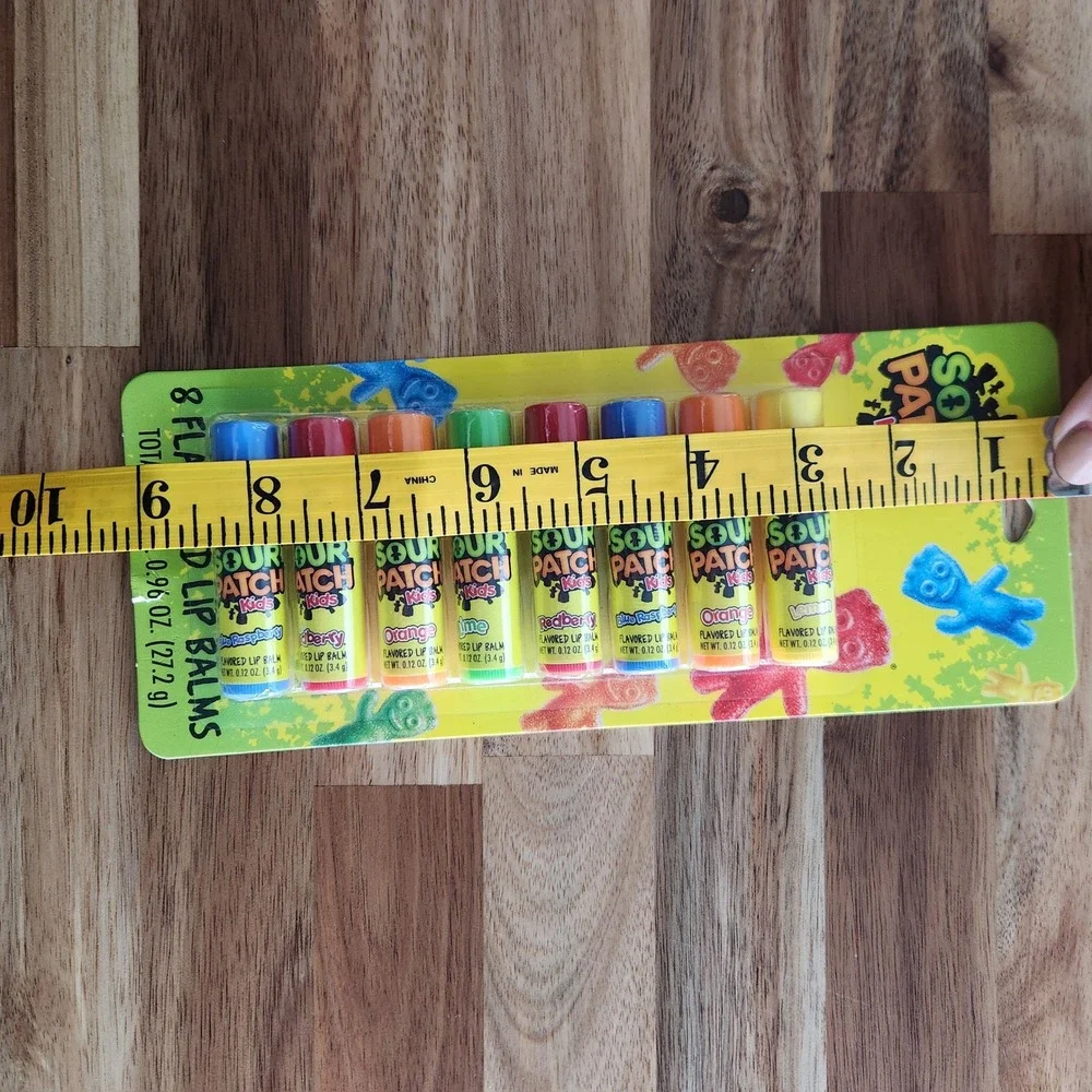 NEW Sour Patch Kids Flavored‎ Lip Balm Set 8 Count